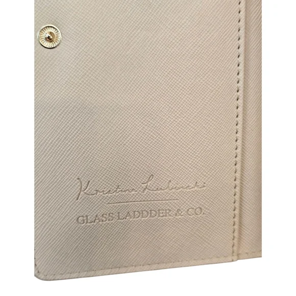 Glass Ladder & Co. Kristina Lubinski Pink Faux Leather Travel Passport Wallet - Picture 4 of 10